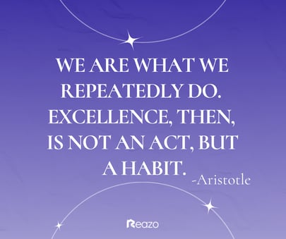 Excellence-is-a-habit-social-media-ideas-Reazo-real-estate-leads