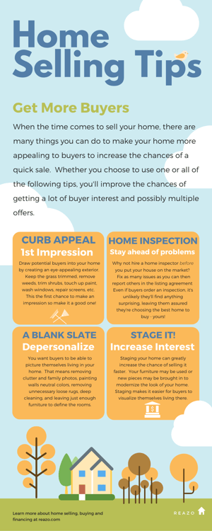 Reazo Home Selling Tips Infographic